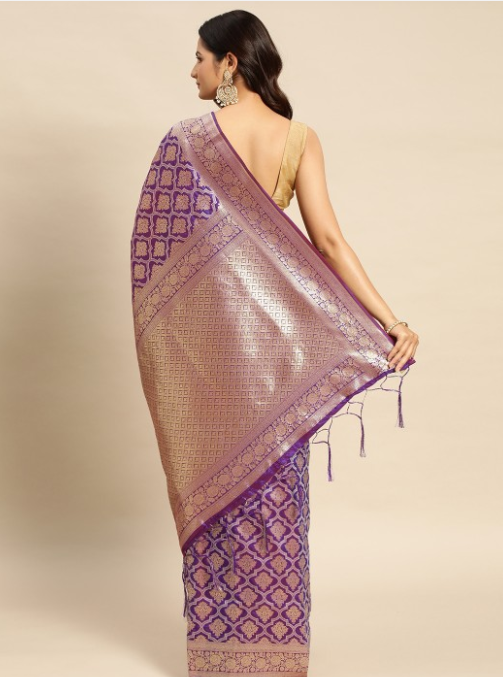 Royal Rajgharana Saree Ethnic Motifs Zari Pure Silk Kanjeevaram Saree
